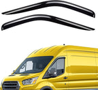 Extra Durable Window Deflectors Tape-On Window Visors Rain Guards Fit for Ford Transit 2014-2026, Sun Visors, Wind Vent for Shades, Exterior Car Accessories - 2pcs. AG0061