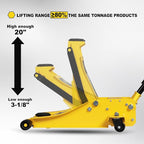 3.5 Ton Low Profile Floor Jack Quickly Lift Hydraulic Car Jack with Dual Pumps, 7700 lb Capacity