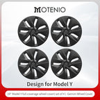 Wheel Cover for Tesla Model Y(2020-2024) 4PCS Hubcaps for Tesla Wheel Cover Model Y 19inch Rim Full Cover Hubcaps Accessories (Gemini Style, 19 inch)