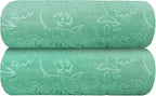 Microfiber Bath Towels, Oversized Bathroom Towel 2 Pack 40" x 80", Super Absorbent and Fast Drying, Soft Large Microfiber Bath Sheet for Beach, Sport, Fitness, Yoga, Green