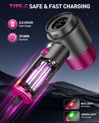 Handheld Car Vacuum Cleaner Cordless, 15000PA Powerful Mini Car Vacuum, 4-in-1 Air Duster & Blower, Portable Hand Held Vacuum Cordless Rechargeable with LED Light & Multi Nozzles for Car, Home