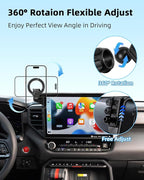 PZK Car Phone Mount for Toyota Tundra 2022-2026 /Sequoia 2023-2026 14-Inch | Magnetic Screen Car Phone Holder with Magsafe for Tundra/Sequoia Accessories 360° Rotation Hands Free Not Block Air Vent