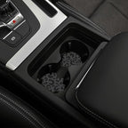 Black Leopard Print Steering Wheel Cover14-15In + 2 Pieces Car Coasters | Anti-Slip Breathable Cheetah Animal Print Car Wheel Cover Accessories for Women,Universal