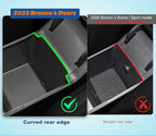 2 PCS Trunk Organizers for 2025 2026 Ford Bronco 4 Doors Automatic Transmission ONLY with Center Console Organizer, Door Handle Storage Not for manual transmission (Not for Sport & 2Door)