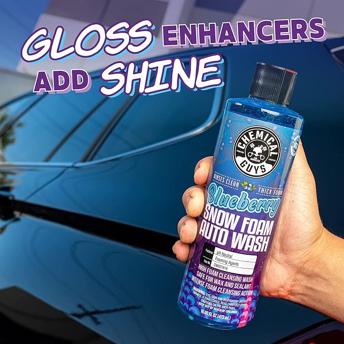 CWS21664 Blueberry Snow Foam Car Wash Soap (Works with Foam Cannons, Foam Guns or Bucket Washes), Safe for Cars, Trucks, SUVs, Jeeps, Motorcycles, RVs & More, 64 fl. Oz