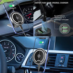 for Magsafe Car Mount Charger for Magnetic Wireless Charging for iPhone12/13/14/15/16Pro,Pro Max,Plus,Mini,Vent&Dashboard Strong Magnets Phone Holder with Fast 36W QC 3.0 Adapter(Dark Black)