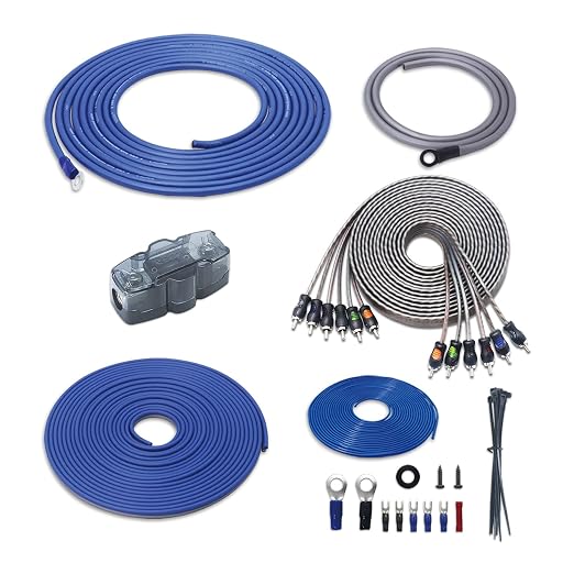 RCK46 True 4 Gauge Complete 6-Channel CCA Amplifier Wiring Kits | with OFC RCA Cable