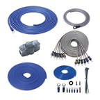 RCK46 True 4 Gauge Complete 6-Channel CCA Amplifier Wiring Kits | with OFC RCA Cable
