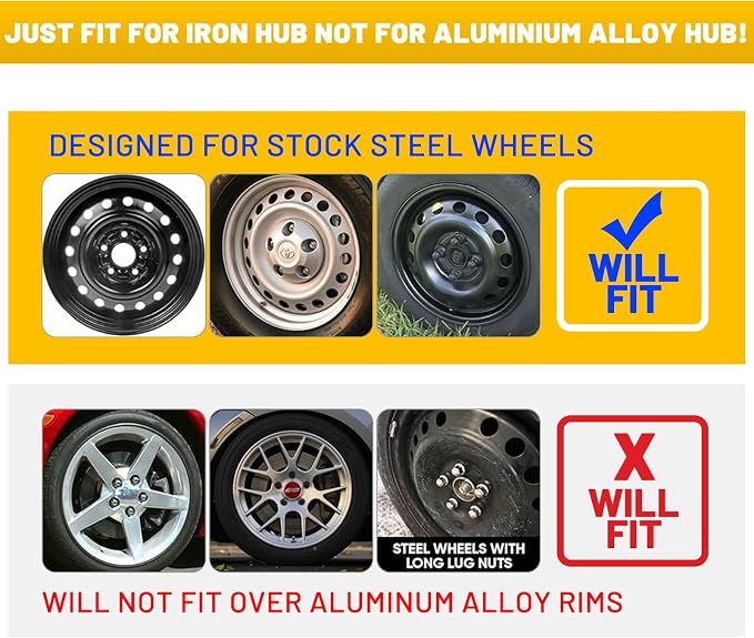 4-Pack 16 Inches Wheel Rim Cover Hubcaps,Redesign Fashion Style Replacement Hubcaps,Car Truck SUV Hub Accessories, Black&White&Lacquer