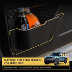 Front Door Storage Pockets Front Door Side Organizer Box Ford Bronco Storage Expansion Interior Accessories, Door Cup Holder, Compatible for Ford Bronco 2021-2025 2/4 doors，2 PCS