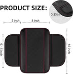 14 PCS Leather Car Seat Covers Full Set, 14.5”-15'' Sporty Steering Wheel Cover Universal, Center Console Cover, Seat Belt Cushion, Cup Holder Coaster, Car Interior Set Pink