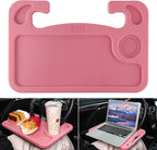 Car Steering Wheel Desk, Travel Car Accessories, Car Stand Trays for Eating, Multipurpose Car Steering Wheel Desk Tray Table(Pink)