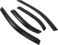 WD2-061 Dark Smoke 4 Pcs Set Window Visor (Outside Mount) Deflector Rain Guard Compatible with 1995-2005 Chevrolet Cavalier Sedan