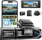 M550 Max 4K 3 Channel Dash Cam, Dual STARVIS 2 Sensors, 4K+2.5K+1080P Front and Rear Inside Triple Car Camera, Built-in WiFi GPS, 64GB Card Included, IR Night Vision, Ride Share Accessories