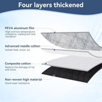 Thickened Car Windshield Cover for Ice and Snow,Sunshade. All-Weather Windproof Frost Protector to Save Morning Scrape Time, Fits Large SUVs & Pickup Trucks (70.86"x42.5"/Silver)