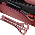 Car Seat Gap Filler Organizer Universal for Car SUV Truck Accessories Seat Gap Plug Blocker with Storage Slot Red 2 Pack