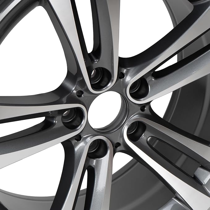 New 18" x 8" Premium Aluminum Alloy Wheel Rim Compatible with 2012-2020 BMW 320i 328i 330i 335i 340i 428i 430i 435i 440i OEM Design Replacement Rim, Direct Fit, OE Stock Specs, Gunmetal Gray