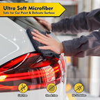 Microfiber Cleaning Cloth 12 Pack, 12.5 x 12.5 inch Microfiber Towels for Cars, Ultra Absorbent Washing Cloth, Lint Free Streak Free Cleaning Rags for Car, Kitchen, and Window (Grey)
