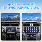 Car Radio Stereo Upgrade Android 13 for Toyota 4Runner 2010-2023 Head Unit with Wireless CarPlay Android Auto