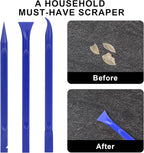 Car Crevice Cleaning Tool, 9 Pieces No-Scratch Plastic Scraper Tool for Tight Spaces, Multi-Use Small Paint Scraper Tool Sticker Remover for Kitchen, Crevices, Food, Paint, Labels, Oil Stains, Dirt