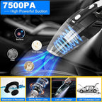20Pcs Car Cleaning Wash Kit Interior Detailing Cleaner Kit with High Power Handheld Vacuum, Brush Set, Windshield Tool, Duster, Towels, Complete Car Care Tools, Blue