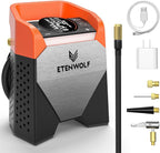 Zephyr S5 Heavy-Duty Tire Inflator Portable Air Compressor, 160PSI &15600mAh Cordless Air Pump with LED Light for Car Tires, Bike, Motorcycle, Balls, Pickups (Vivid Orange)