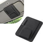 1 PC Car Sun Visor Organizer, Sunglass Holder & Document Storage Pocket Organizer, Car Visor Accessories with Insurance and Registration Card, Universal for Cars, Trucks, SUVs (Black