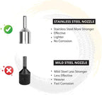 Tubeless Tire Gun Puncture Repair Kit with Mushroom Plug for Tyre Punctures and Flats on Cars, Motorcycles, ATV, Trucks & Tractors (Gun Puncture Kit with Hole 15 Plugs, Black)