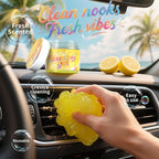 Keyboard Cleaning Gel (Lemon) Universal Cleaning Putty Dust Cleaning Car Interior Cleaner Car Dust Remover Car Slime Gifts for Men Women Girl（1 Pack）