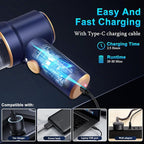 Handheld Car Vacuum Cleaner, 9000Pa Vacuum Cleaner and Air Duster, 120W High Power Hand Held Vacuum with LED Light and Multi-Nozzles for Car, Home, Office, Pet