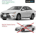 in-Channel Incredibly Durable Rain Guards for Toyota Camry 2015-2017, Original Window Deflectors, Vent Window Visors, Vent Deflector, 4 pcs. - 615306