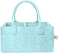 Mr. Pen- Baby Diaper Caddy Organizer, Light Blue | Nursery Storage Bin and Car Organizer for Diapers and Baby Wipes