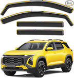 in-Channel Window Rain Guards Fit for Chevy Equinox 2025 2026(NOT for EV) Rain Guards Extra Durable Side Window Deflectors Visors Vent Visors Low Profile Vent Shades Car Accessories-4pcs