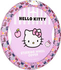 Hello Kitty Steering Wheel Cover, Official Sanrio Car Steering Wheel Cover with Universal Size 14.5-15.5, Cute Steering Wheel Cover for Women, Hello Kitty Car Accessories (Lavender Print)