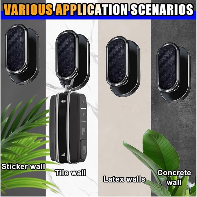 4 PCS Car Mini Hooks, Strong Self-Adhesive Backseat Hangers, Multifunctional Wall Hanging Hooks, Universal Hook Stickers for Key Charging Cable Earphone Car Interior Accessories (Carbon Fiber)