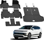 Floor Mats & Backrest Mats & Cargo Mat for Hyundai Ioniq 9 2026 (Only Fit 6 Seats, Not Fit 7 Seats), All Weather TPE Custom Fit Floor Liners with Full Set Car & Trunk Mats Accessories, Black
