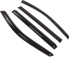 WD2-312 Dark Smoke 4 Pcs Set Window Visor (Outside Mount) Deflector Rain Guard Compatible with 1999-2007 Mazda MPV