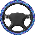 Blue Mandalas Elastic Steering Wheel Cover Non-Slip Breathable Steering Wheel Protector Fit Auto, SUVs, Truck