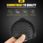 Car Trunk Organizer Set - 65L Collapsible Trunk Organizer with Lid, Registration and Insurance Holder with Magnetic Shut, 4 Pcs Car Seat Headrest Hook and Cup Holder Coaster (Black)