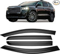Tape-on Sun/Rain Guard Side Window Visor Deflectors Rain Guards for GMC Acadia 2017 2018 2019 2020 2021 2022 2023，Window deflectors