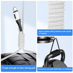 2Pack 10ft Fast USB Type C Charging Cable for Android/Phone/Pad/Laptop, Type C Charger Braided USB Cable Bright Silver