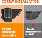 Front Door Pockets, 2PCS Jeep Wrangler Door Side Cup Holder for 2011-2018 Jeep Wrangler JK JKU 2/4 Door, Jeep Wrangler Accessories for Saggy Nets Replacement