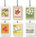 Christian Car Air Freshener 6 Pcs Coconut Scented, Lemon Strawberry Religious Bible Car Accessories Mirror Decor for Women, Christian Hanging Air Freshener for Cars Closet Drawer Books