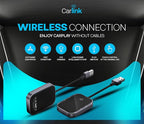 Wireless CarPlay & Android Auto Adapter for iPhone & Android - USB-C, No Latency, Seamless Multi-User Connection (iOS 10+, Bluetooth Car Stereo Support)