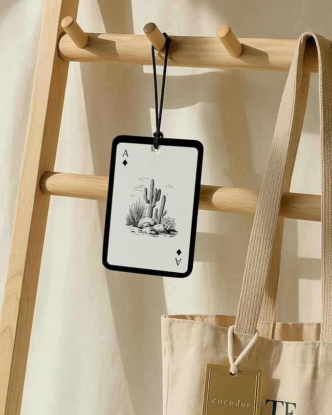 Black and White Western Car Air Freshener 4 Pcs, Preppy Cow Skull Cactus Cowgirls Boots Hanging Air Freshener for Cars Closet Drawer Books, Western Car Accessories Mirror Decor for Women Men