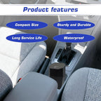 2 Pcs Black Car Trash Can with Lid, Universal Car Accessories Waterproof Garbage Can, 8.18 in × 3.28 in