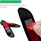 4PCS Blind Spot Car Mirror, Rectangular HD Glass Wide Angle Rearview Mirror with Adjustable Stick, Long Framed ABS Housing Convex Side Rear View Mirrors for Car SUV Truck