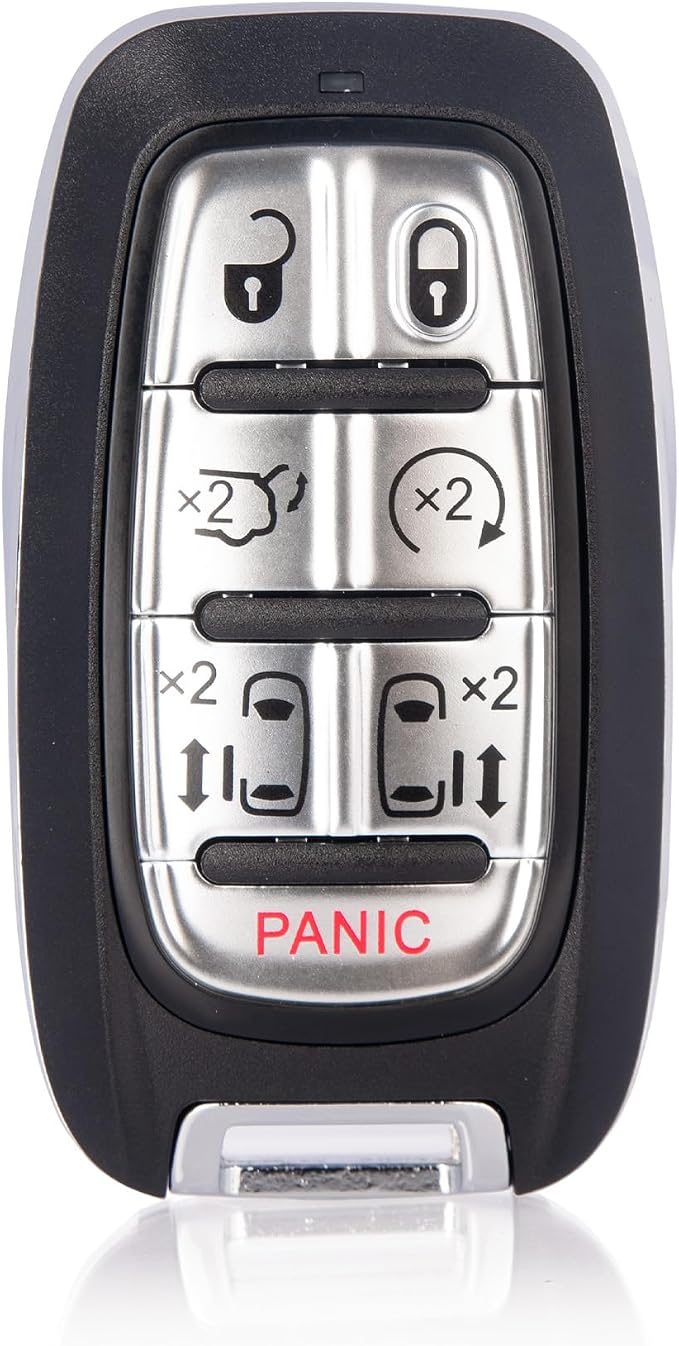 Keyless Entry Remote Control Smart Key Fob for Chrysler Pacifica 2017-2024 | YIKEBALOG 7-Buttons Proximity Key Fob Replacement for Chrysler Voyager 2020-2024 M3N-97395900 68217832AC