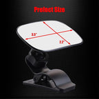 Clip On Car Baby Mirror, Adjustabe HD Glass Convex Wide Angle Interior Rearview Baby Rear Facing Mirror (Framed Rectangle, Small, 3.5" X 2.2")
