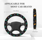 sea Turtle Neoprene Steering Wheel Cover for Men Women Anti-Slip Elastic Steering Wheel Protective Cover 15in Universal Car Accessories Fit Cars, SUVs, Auto